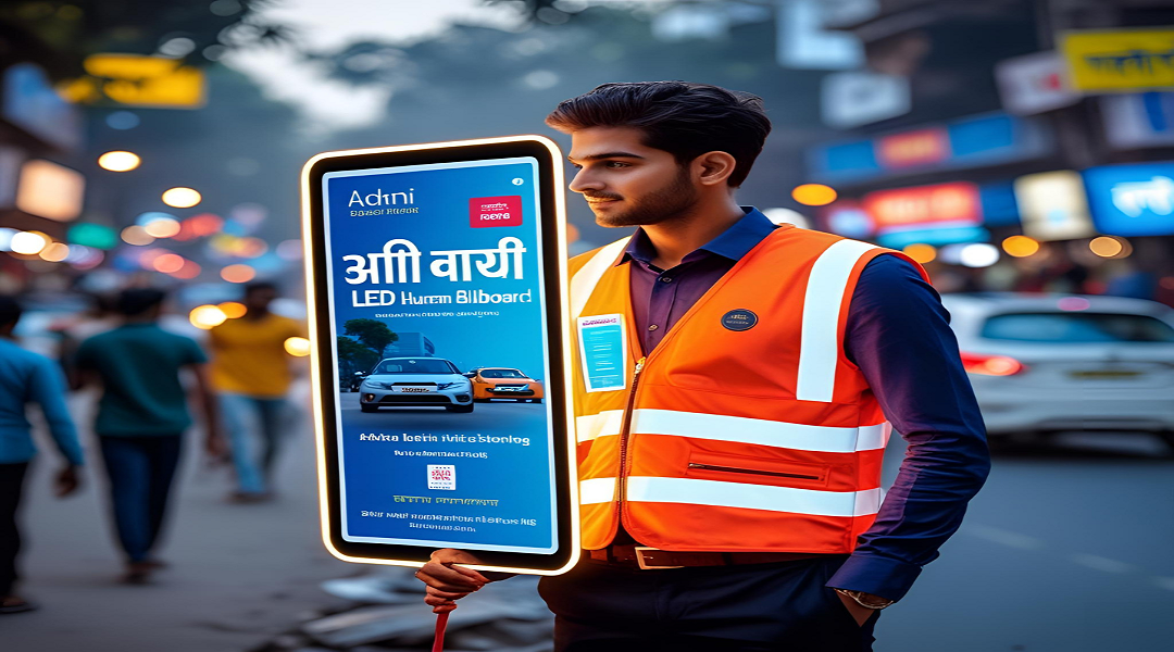 Human Billboard Advertising by AddSansar